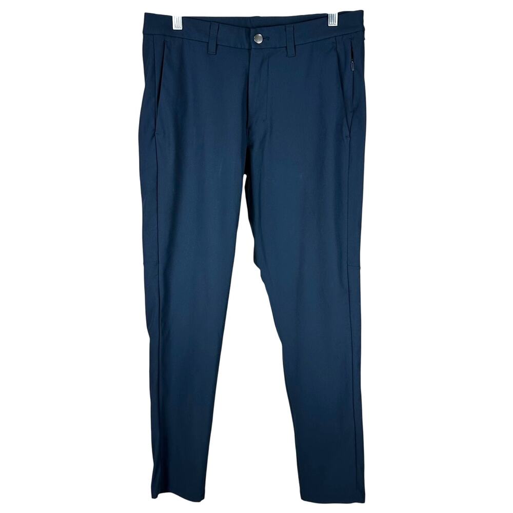 Lululemon Commission Pant Slim Warpstreme Iron Blue Men's Size 32 x 29 EUC
